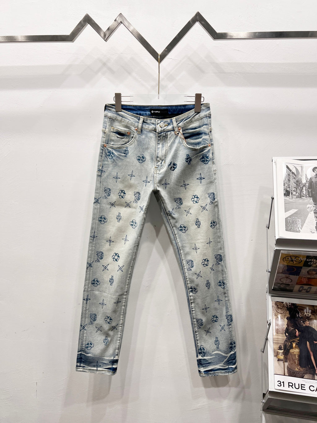 Purple jeans