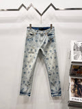 Purple jeans