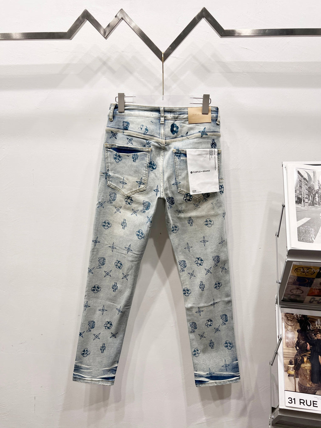 Purple jeans