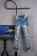 Purple jeans