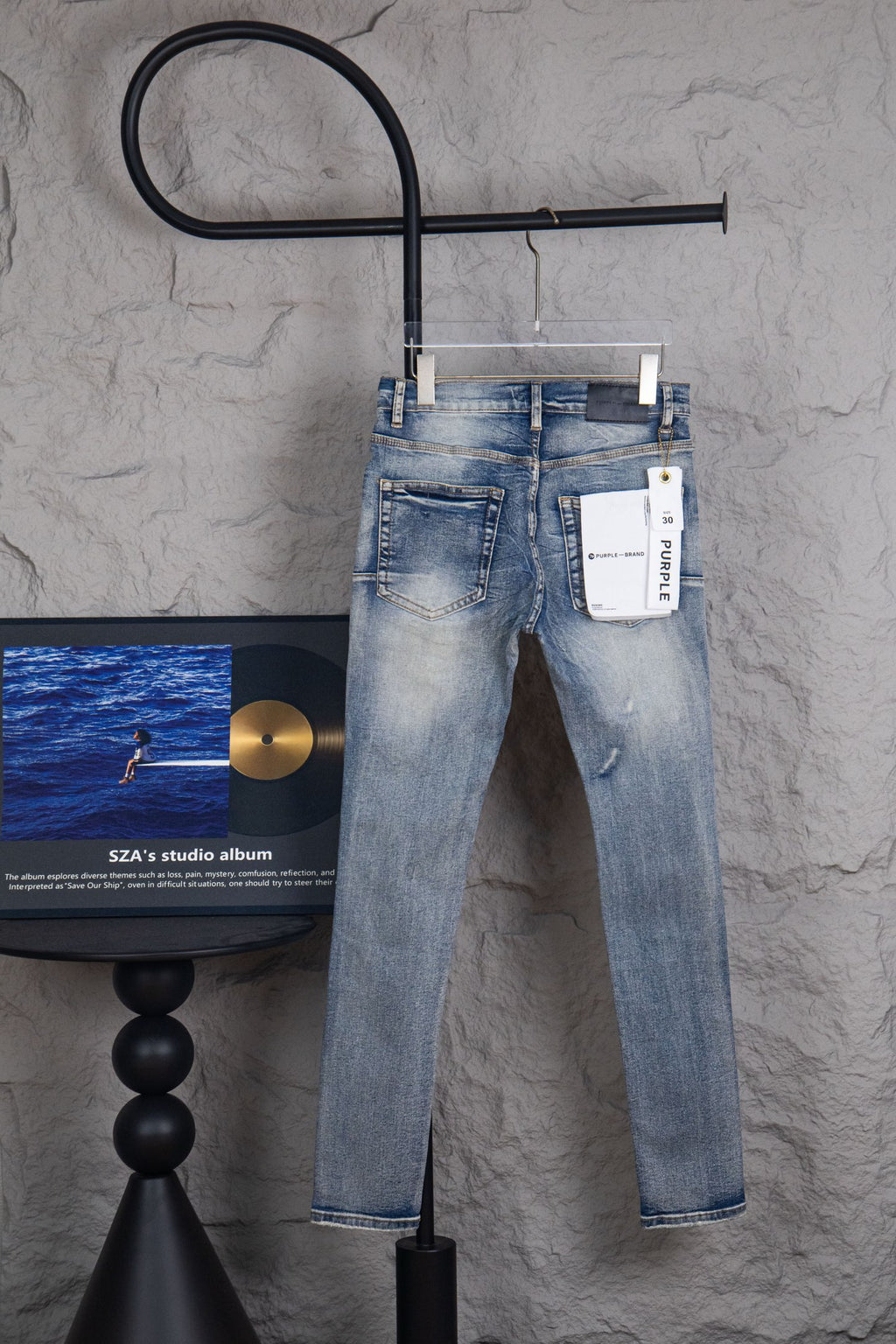 Purple jeans