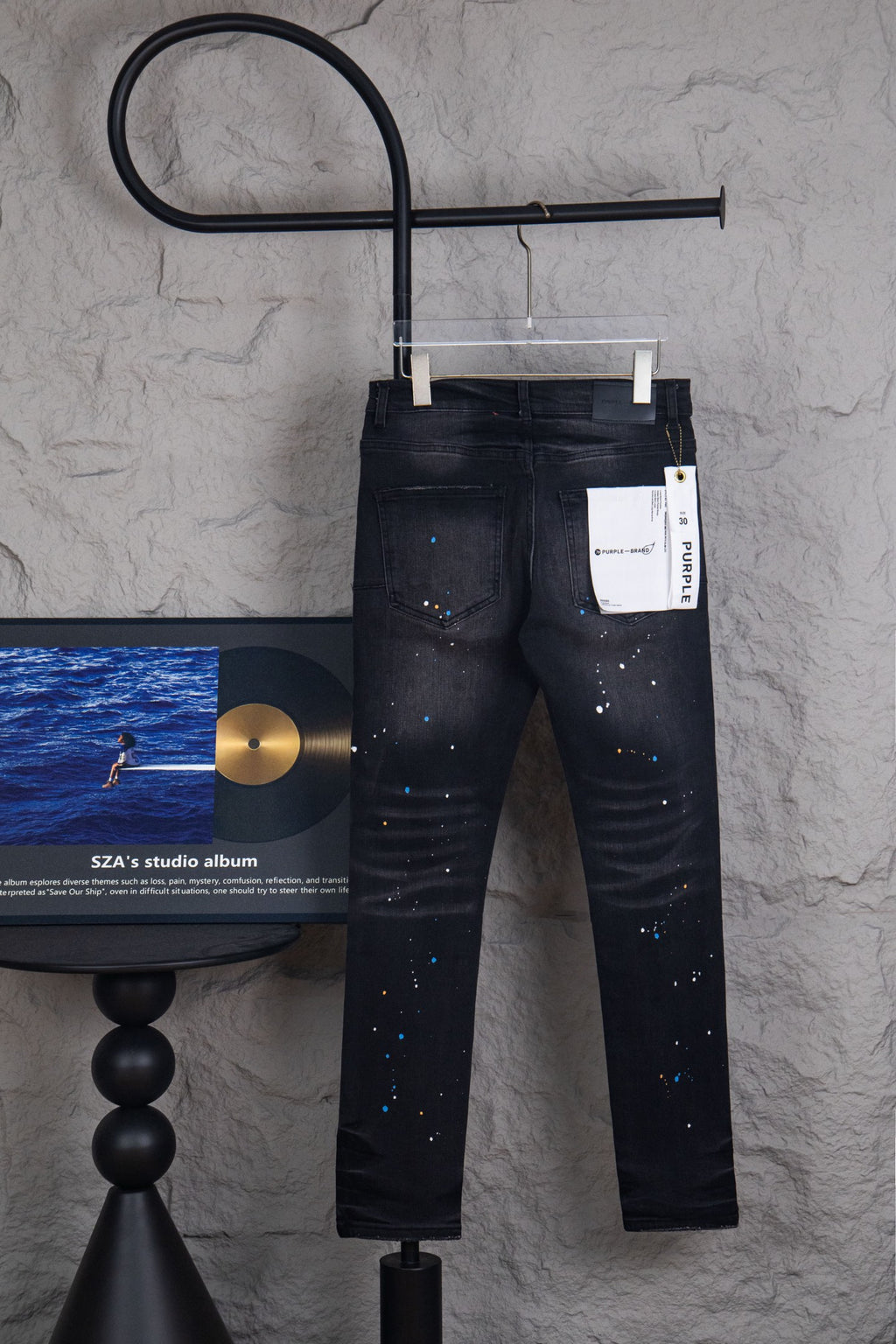 Purple jeans