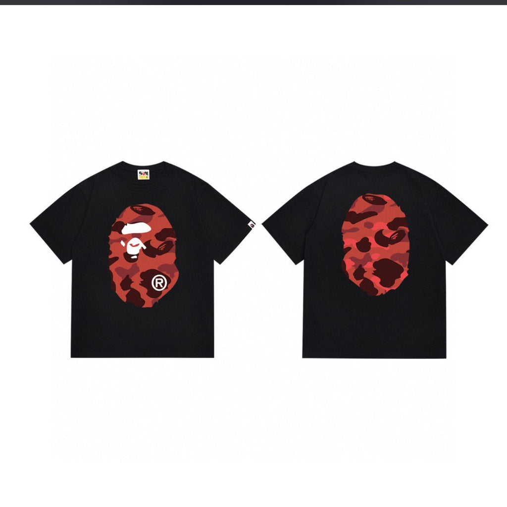BAPE Color Camo Big Ape Head T- Shirt 'White/Navy'